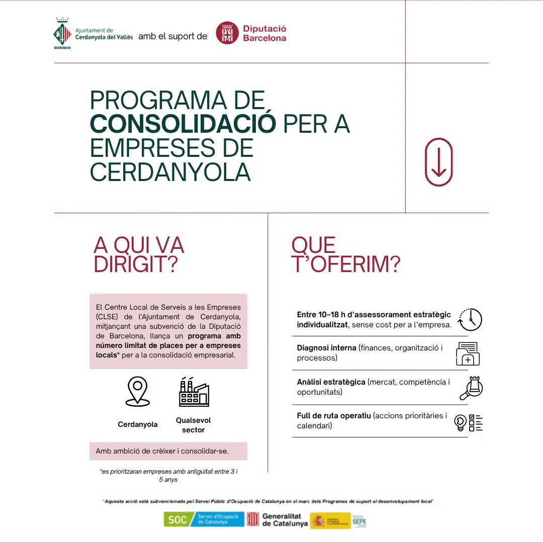 programa consolidació empresarial cerdanyola